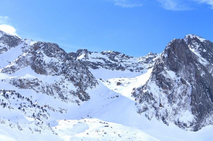 La station de La Mongie en hiver