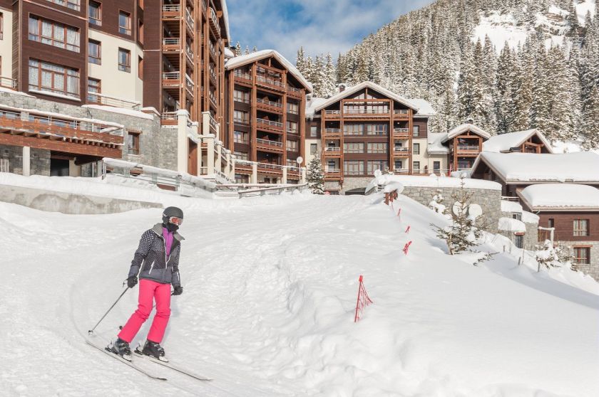 Une résidence départ et retour skis aux pieds