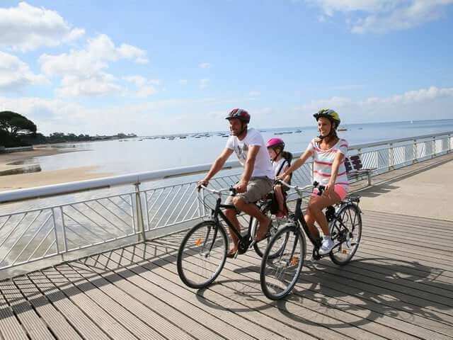 Fietstocht op het strand